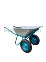 ТАЧКА СТРОИТЕЛЬНАЯ MITA 2X125 (ДО 125Л, ДО 300КГ, 2X4.80/4.00-8, ПНЕВМО, ОСЬ 20*90)