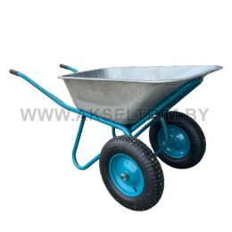 ТАЧКА СТРОИТЕЛЬНАЯ MITA 2X125 (ДО 125Л, ДО 300КГ, 2X4.80/4.00-8, ПНЕВМО, ОСЬ 20*90)