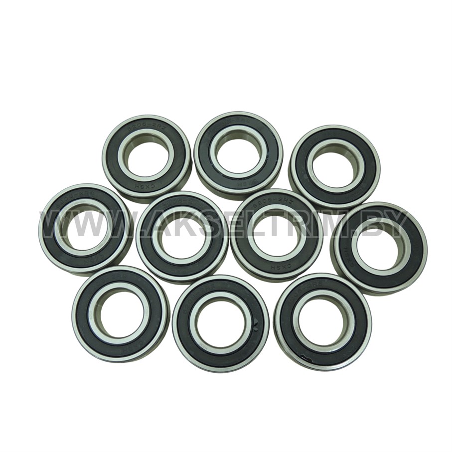 Подшипник шариковый однорядный 6206. Используется для китайского мотоблока (10шт) Подшипник шариковый однорядный 6206. Используется для китайского мотоблока (10шт)