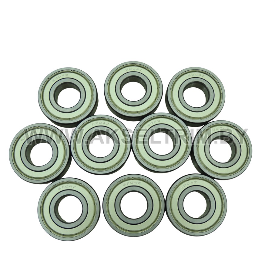 Подшипник шариковый однорядный 6204. Используется для китайского мотоблока (10 шт.) Подшипник шариковый однорядный 6204. Используется для китайского мотоблока (10 шт.)